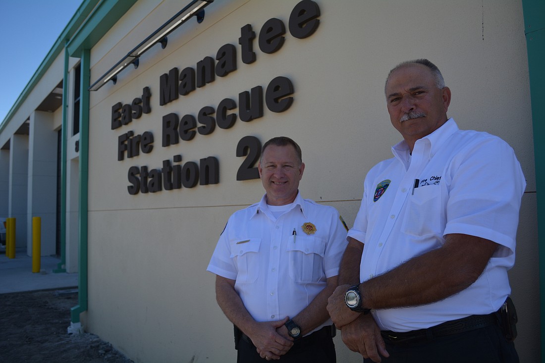 East Manatee Fire Rescue Deputy Chief Lee Whitehurst and Chief Byron Teates say the renovations to the station bring it to current standards.