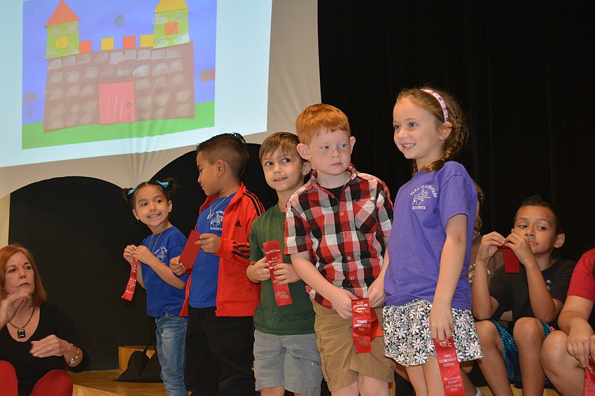 Kindergarten finalists are acknowledged.