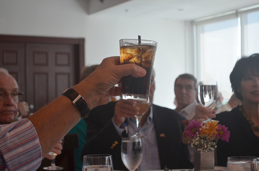 Jm Govoses raised a glass to honor fallen Marines.