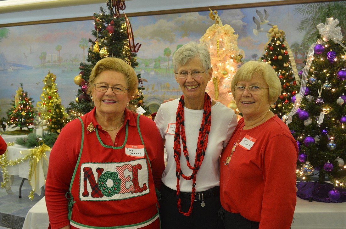 Andy Youngs, Clara McGonigle and Carol Fischbein at last year's Christmas Bazaar.