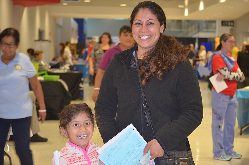 Bradenton 4-year-old Lindsay Manzano and her mother, Sara Manzano, take advantage of RAM.