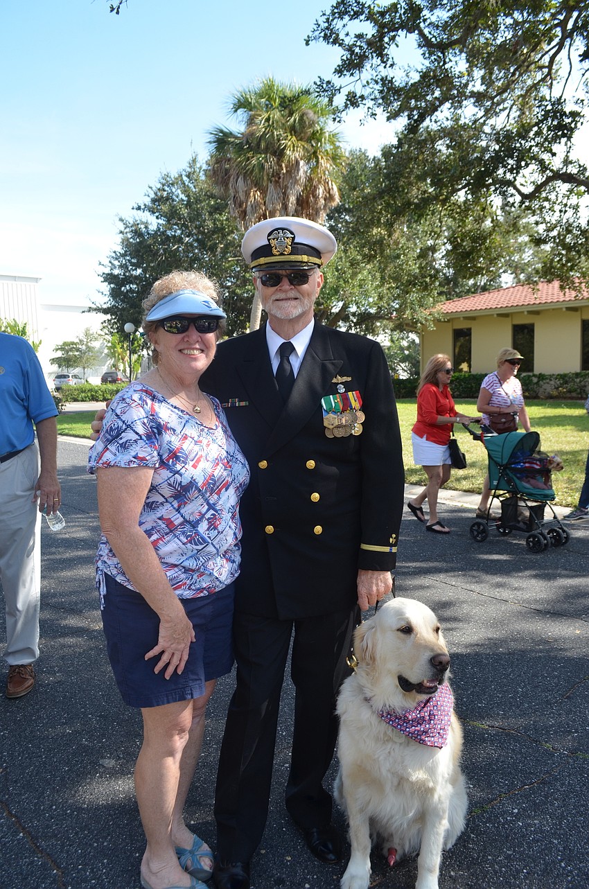 Betty and Ed Burton with Sammy, Ed’s Southeastern Guide Dog