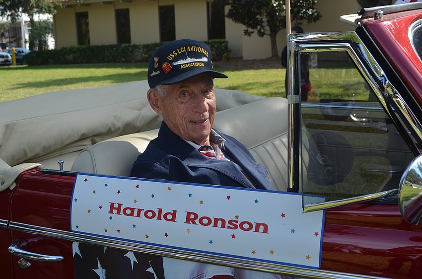 Grand Marshal Harold Ronson, a U.S. Navy veteran