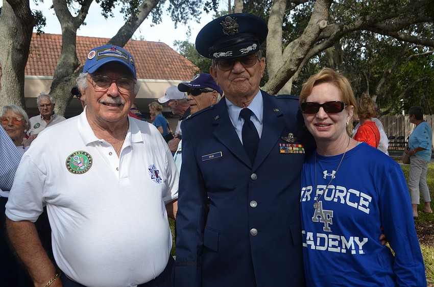 Jake Pollack, Joe O’Rear and his daughter Ellen Borland