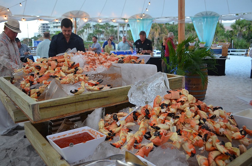 Stone crab was the main food item at the sixth annual Bacchus on the Beach on Nov. 11.
