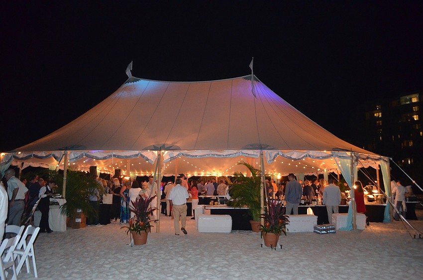 About 325 people attended this year’s Bacchus on the Beach.