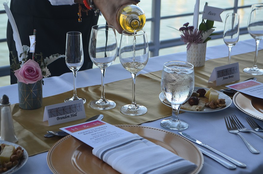 Along with mimosas and a special signature cocktail, guests enjoyed wine with brunch.
