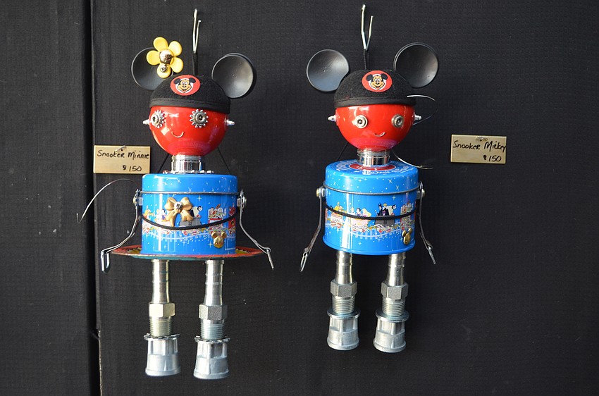 Mickey and Minnie Mouse Bitti Bots!  were on display at the St. Armands Art Festival on Nov. 12 and 13.