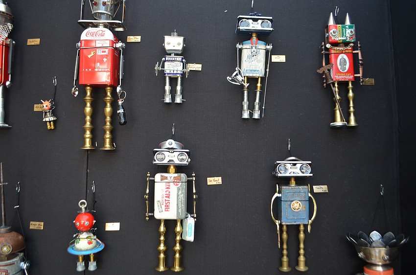 Bitti Bots! are made out of vintage and found items. Each one is designed to stand on its own.