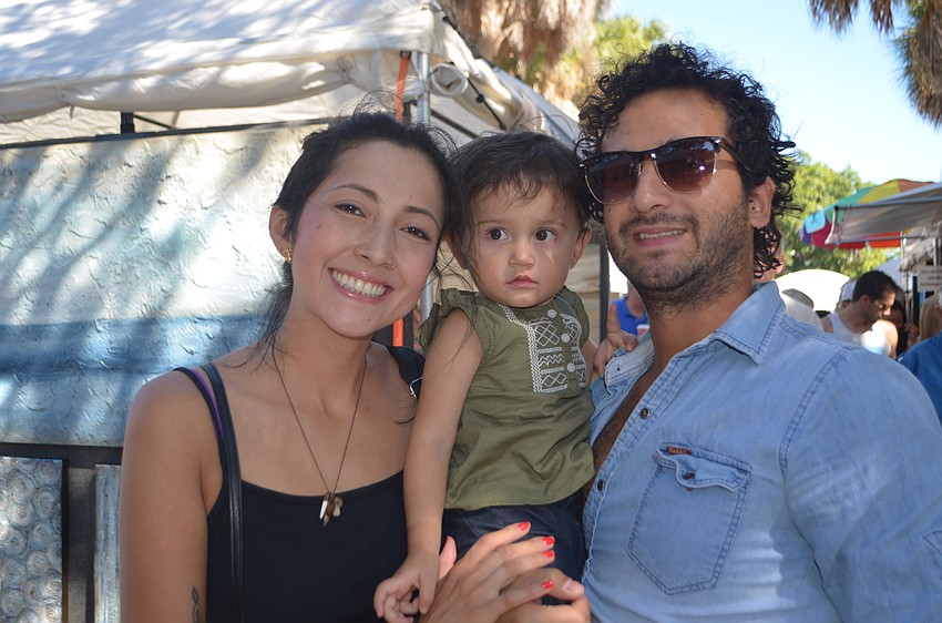 Carolina Guzman, Lia Maite Cardona, 2, and Cristian Cardona