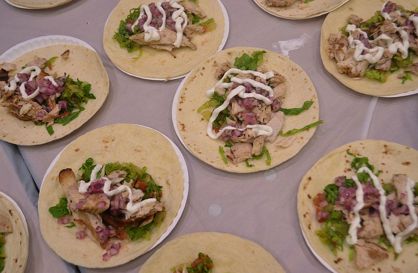 Off the Hood seafood offered Taste of Gulf Gate attendees tacos.