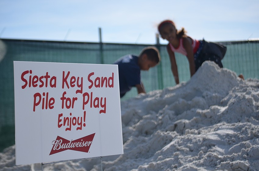 While the professionals worked on their masterpieces, children played in children's play area.