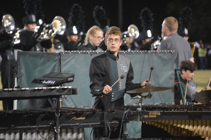 Senior percussionist Ethan Wolfson says the Mustangs learn valuable communication skills.