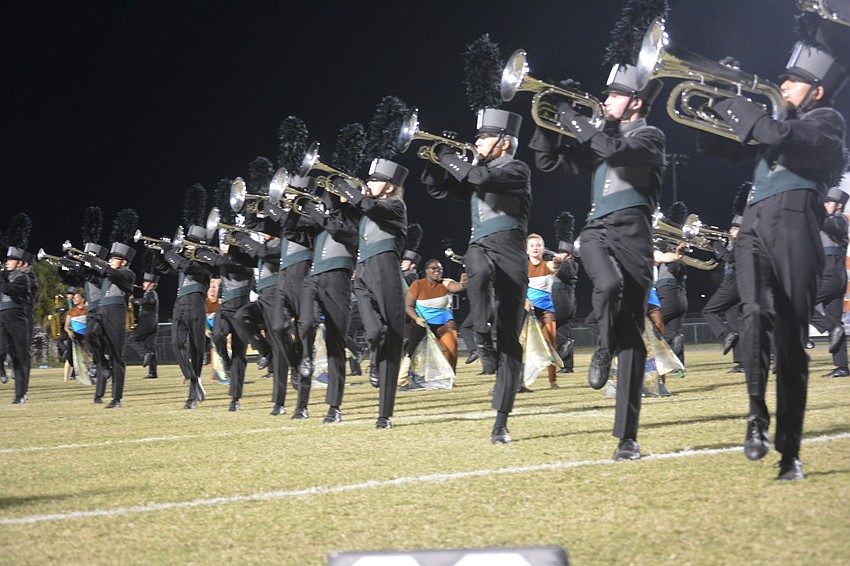 The Mustangs show their athleticism.