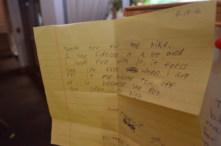 Children under the care of Children’s Guardian Fund wrote thank-you cards to donors in order to show their appreciation for the things they’ve received as a result of their funding.