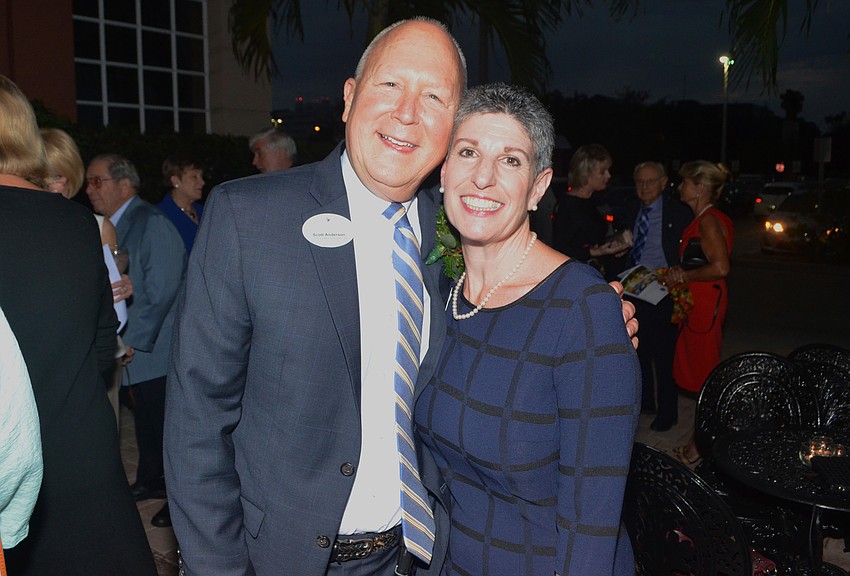 Honoree Scott Anderson and JHCF CEO Heidi Brown