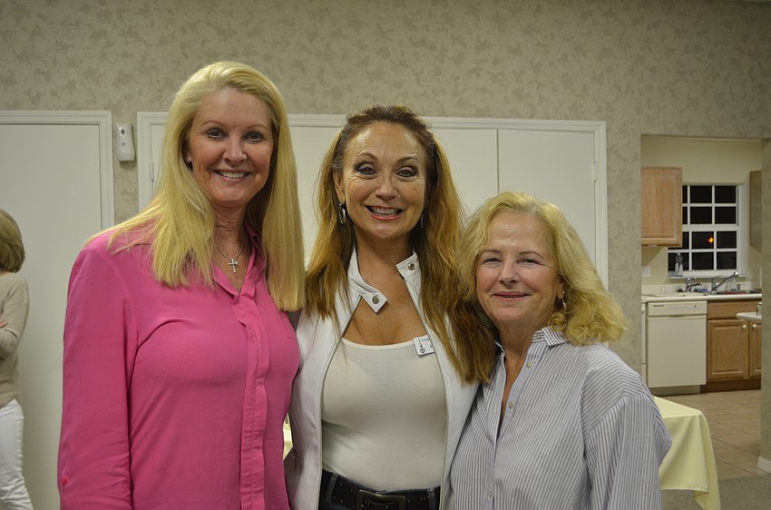Garden Club President Susan Phillips, Kimberly Roberts and Palma Panza