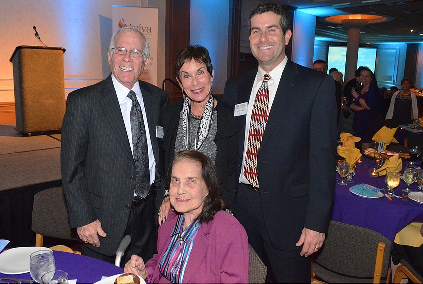 Ron and Janis Collier with Jason Collier and Elinore Mandelker (seated)