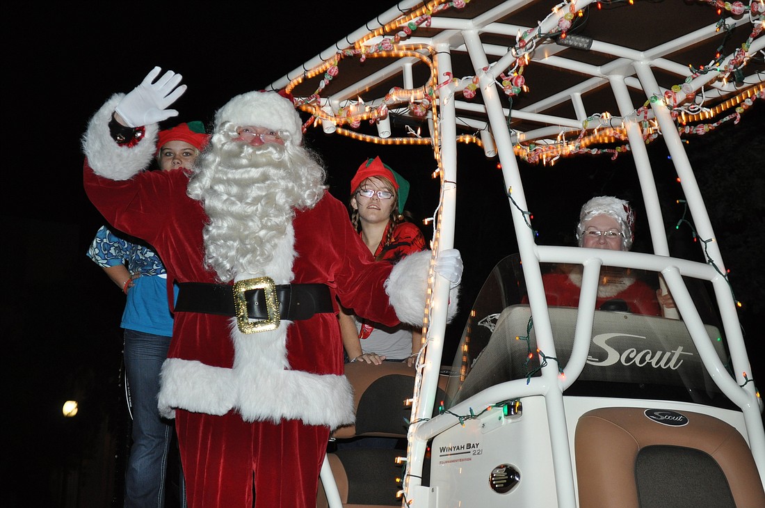The annual Sarasota holiday tradition features an appearance from Santa Claus.