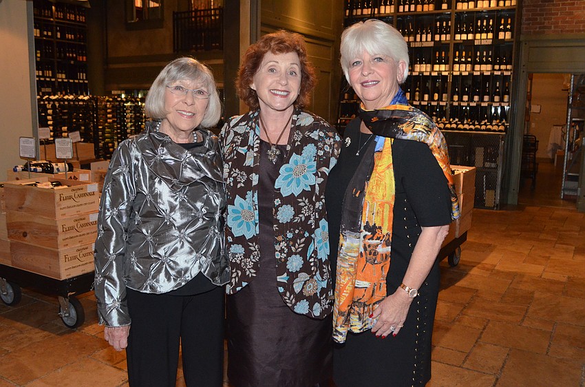 Co-Chairwoman Gerri Aaron with Pines of Sarasota Foundation President Estelle Crawford and Co-Chairwoman Jane Hunder