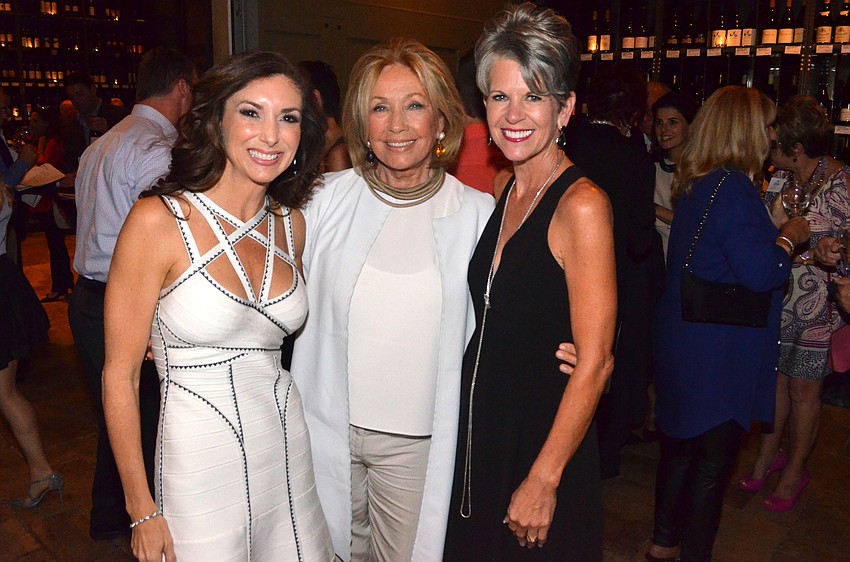 Vintner’s Reception Chairwoman Donna Koffman, Adrienne Vittadini and Wine Women and Shoes Chairwoman Sally Schule