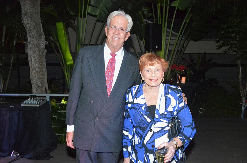 Scott George, chief advancement officer for CAN, with Mary Ann Robinson
