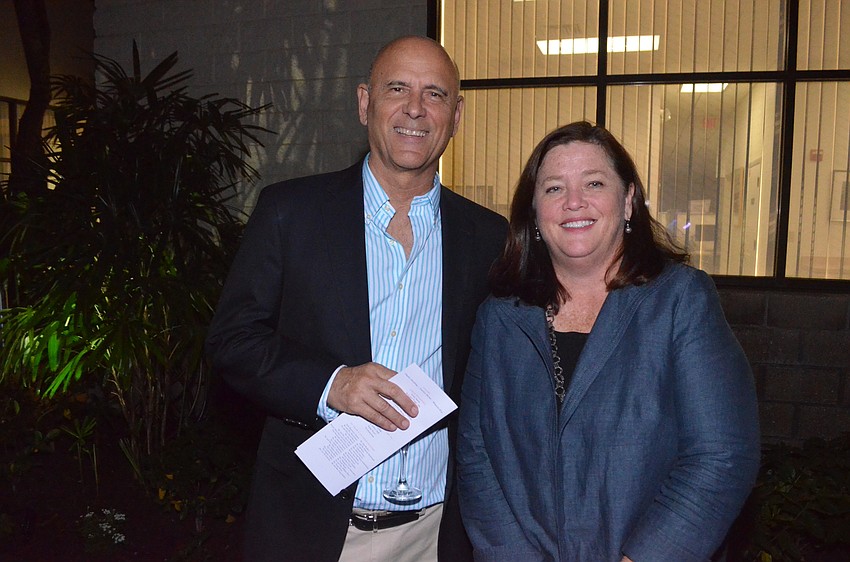 Chairman Charlie Huisking and Stephanie Grosskreutz