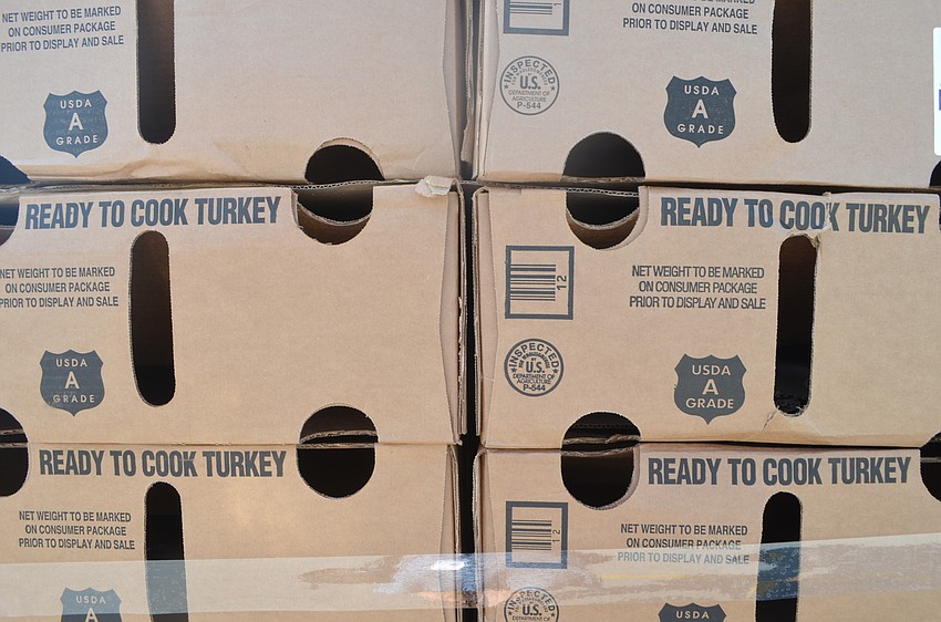 All Faiths Food Bank gave away 6500 turkeys during the giveaway.