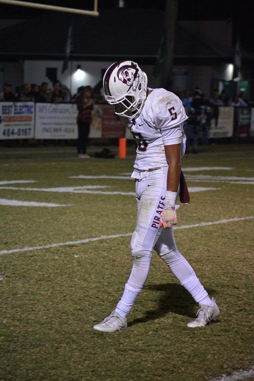 Braden River junior defensive back Tyrone Collins.