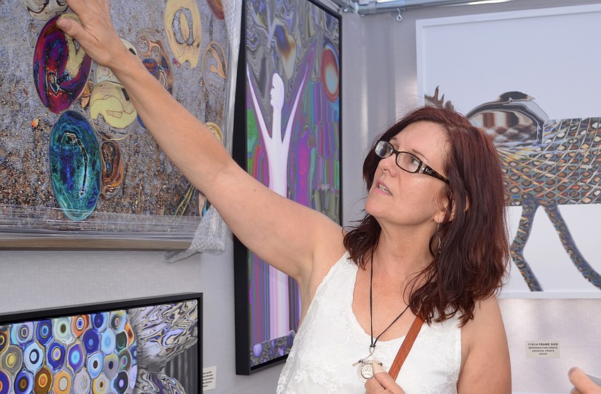 Dacota Maphis explains how she uses photoshop to manipulate a photograph's pixels to create a  new image.