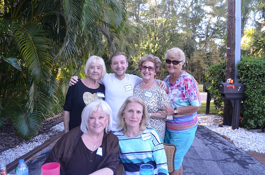 Front: Linda Olsen and Lorraine Jones; Back: Yvonne Walsh, Tanner Lewis, Marlyn Broder and Janice Daughten
