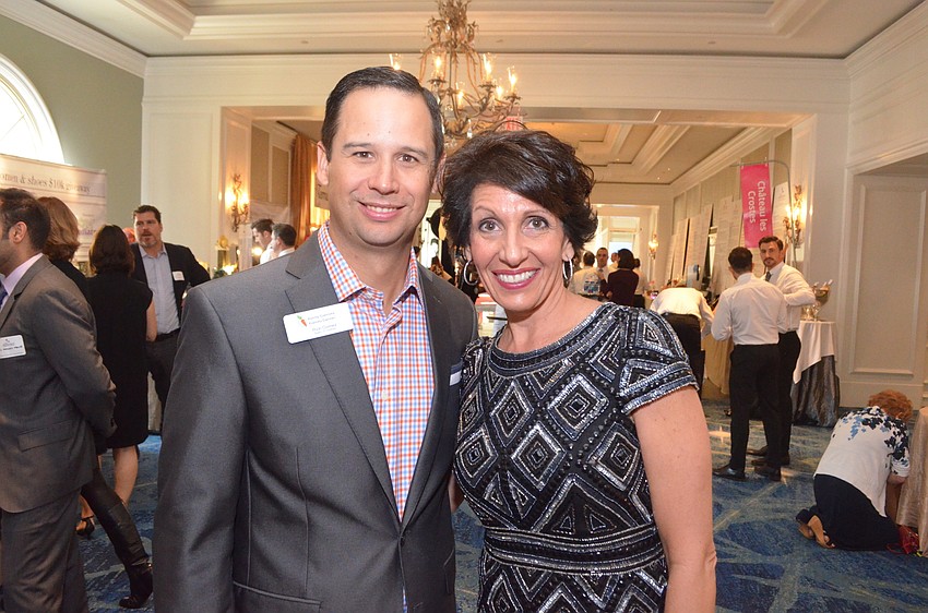 Rick Gomez, Forty Carrots board chair, with Michelle Kapreilian, president of Forty Carrots