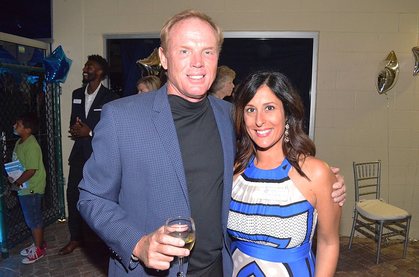 David Glorius and Yolanda Mancha, director of advancement