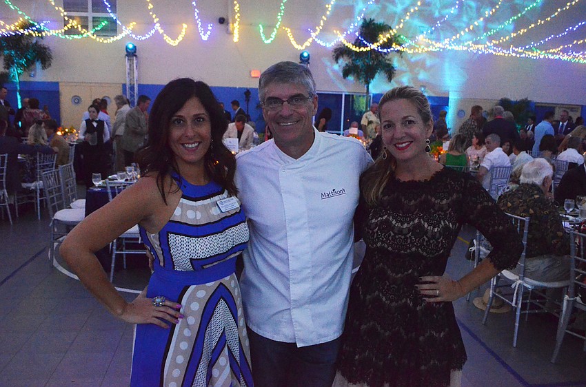 Yolanda Mancha, director of advancement, with Paul Mattison and Nikki Logan-Curran
