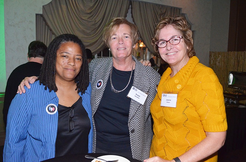 Equality Florida CEO Nadine Smith, Susan Stockfish and Joanne Ebbern