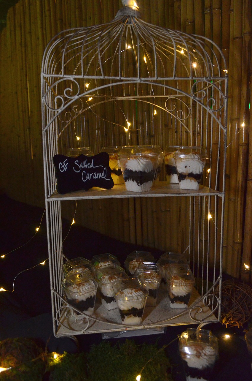 Salted caramel treats were also served for dessert.