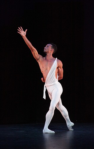 Ricardo Rhodes in George Balanchine's "Apollo." Photo Credit: Frank Atura