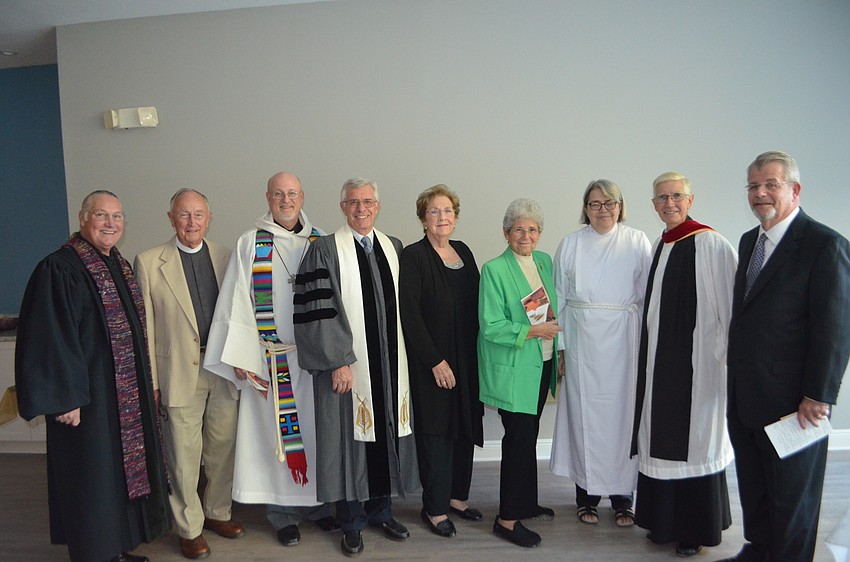 Rev. Bill Friederich, Rev. Frederick Emrich,  Rev. Keith Copeland of   Rev. Norman Pritchard , Mary Elizabeth Carey, Mimi Horwitz, Louise Dodenhoff Hauser, Rev. David Danner and Rabbi Stephen Sniderman