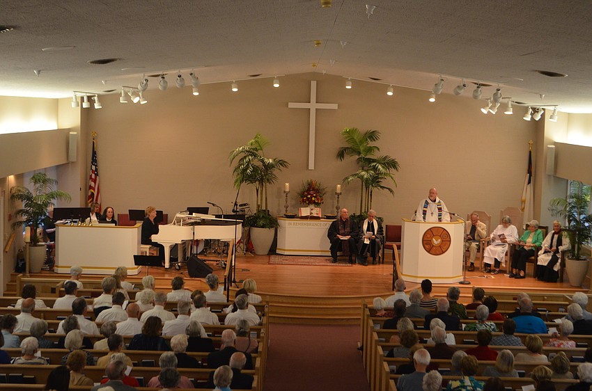 Rev. Keith Copeland of St. Armands Key Lutheran Church gave the presidential proclamation during the Thanksgiving Interfaith Service.