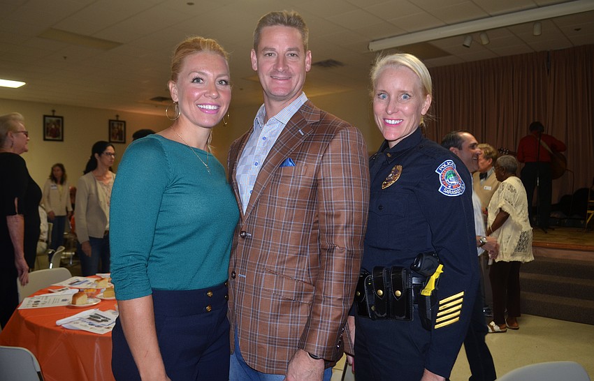 Jennifer Steube and State Senator Greg Steube and Lt. Lori Jaress.
