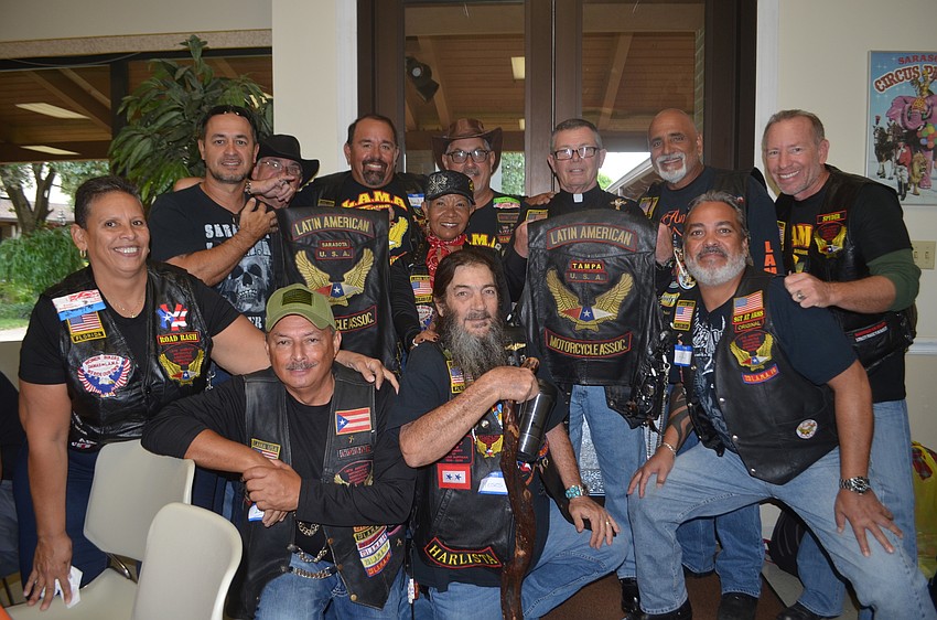 Members of local Latin American Motorcycle Association chapters volunteered at the event.