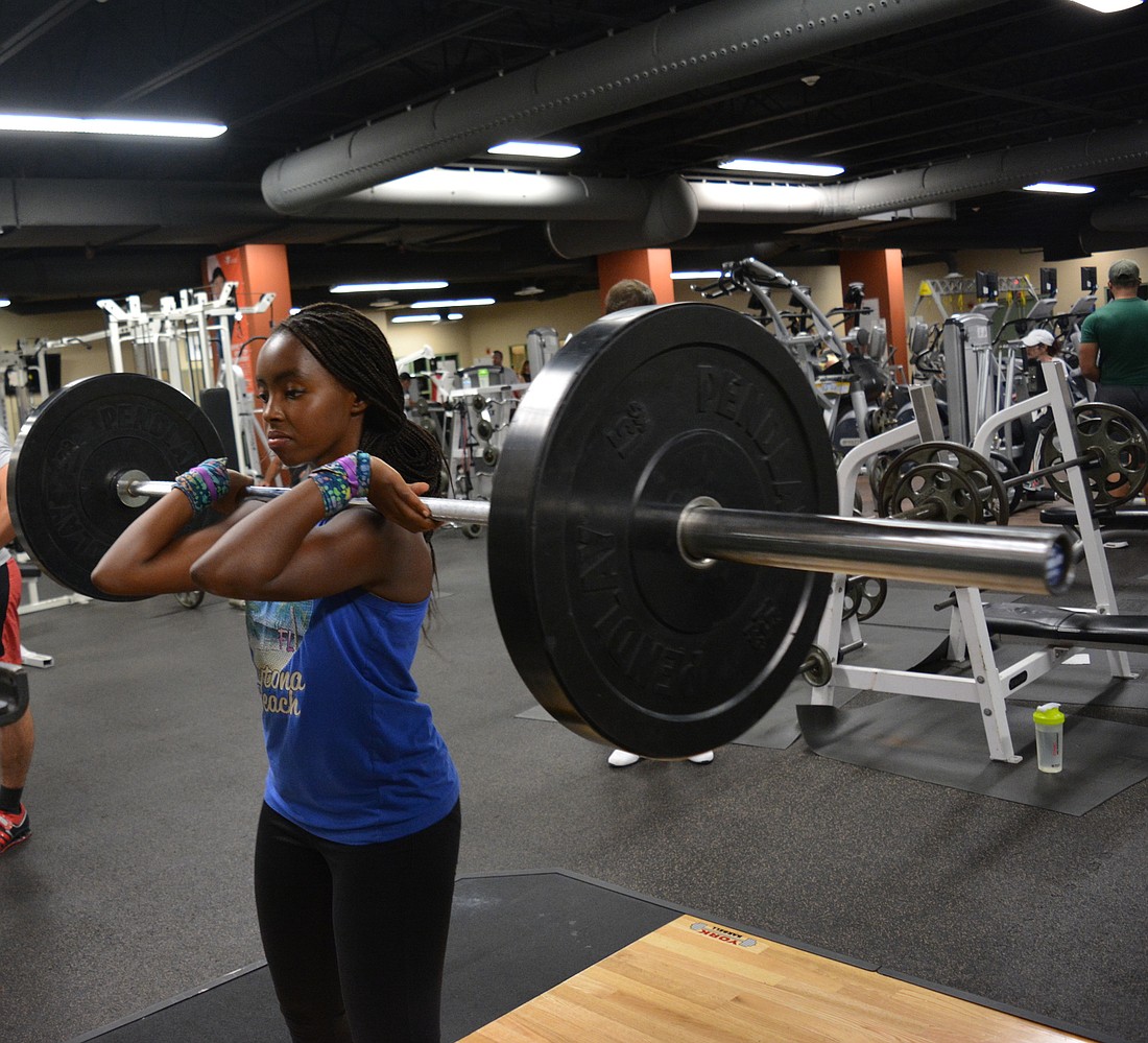 Natasha Wanjohi said her goal is to get her max clean and jerk up to 150 pounds in six months.