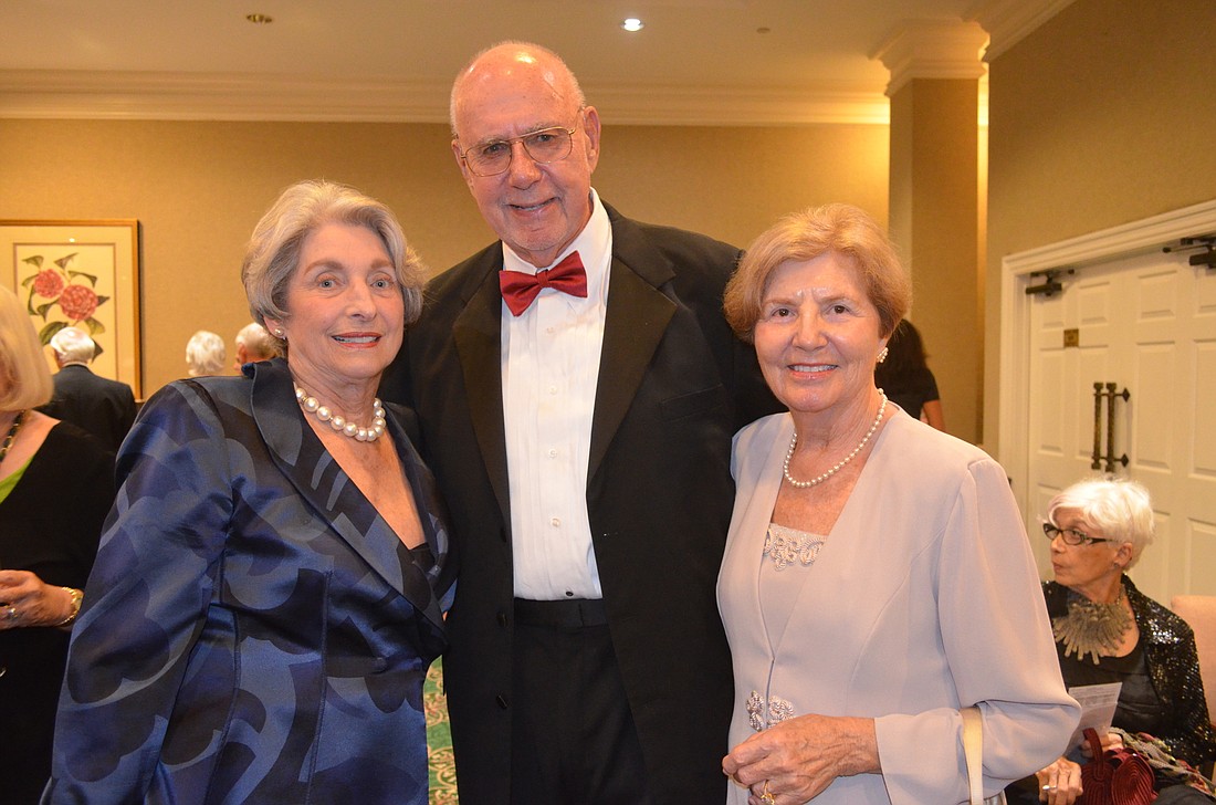 Michael Saunders. Arnold Simonsen and Ronda Montminy at last year's Aging in Paradise Gala.