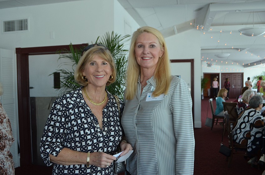 Pat Pantello and Garden Club President Susan Phillips