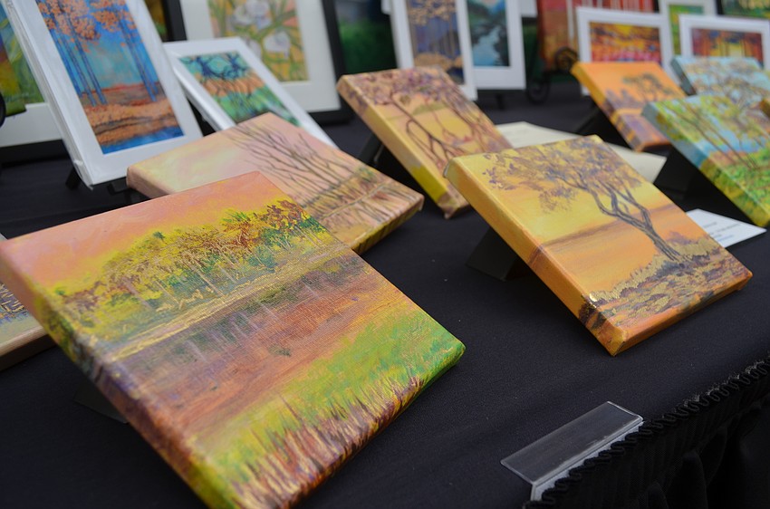 Original contemporary expressionist prints by Cecile Moran were also on display during the boutique hour.