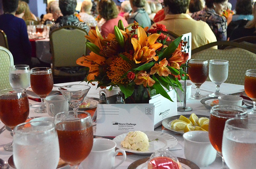 Floral arrangements adorned every table to go along with the theme of “Planting the Seeds of Hope.”