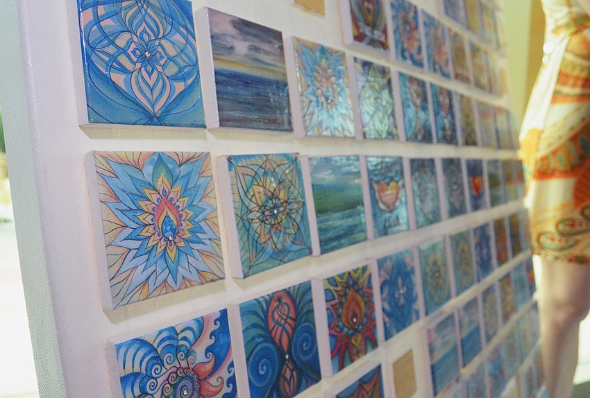 The “Grid of Giving” fundraiser was a way for attendees to purchase a a piece of original artwork on a mini canvas for $20, 50% of which went back to Neuro Challenge Foundation.