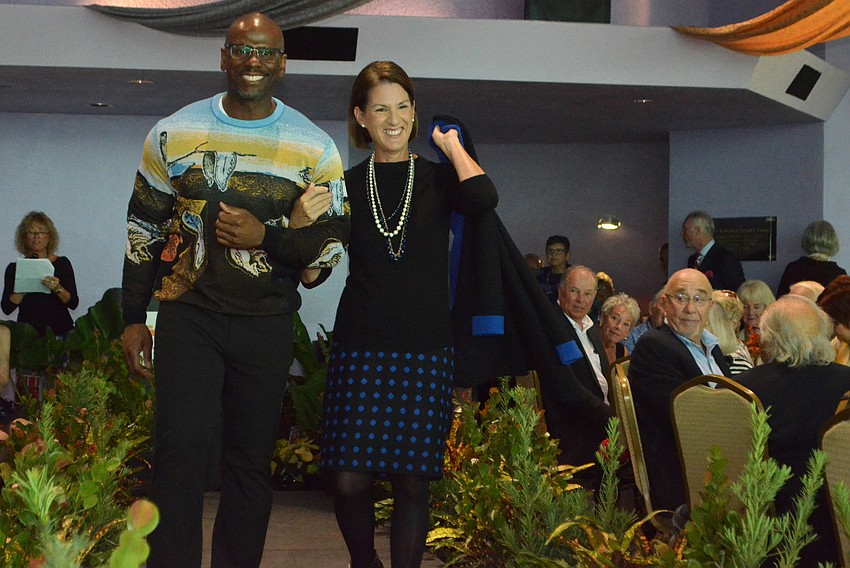 Escort Joe Allen with Model Carolina Murphy