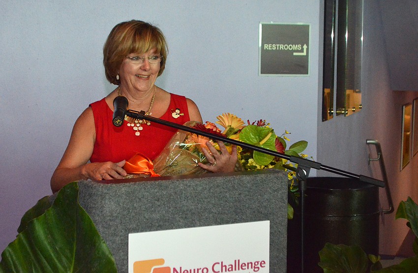 Judith Bell gets emotional after her surprise shoutout.