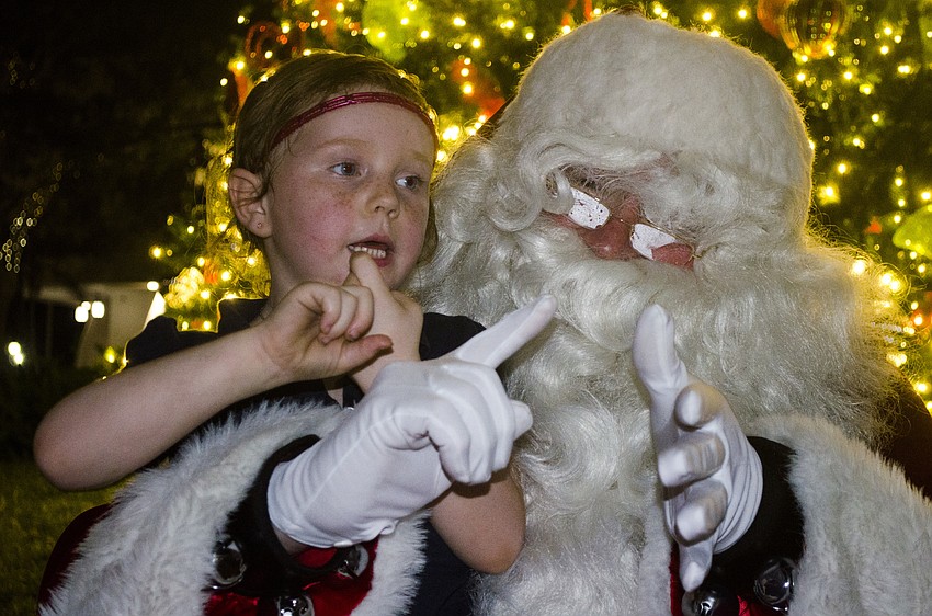 Heaven Bassamore counts down the toys on Christmas list for Santa Claus.